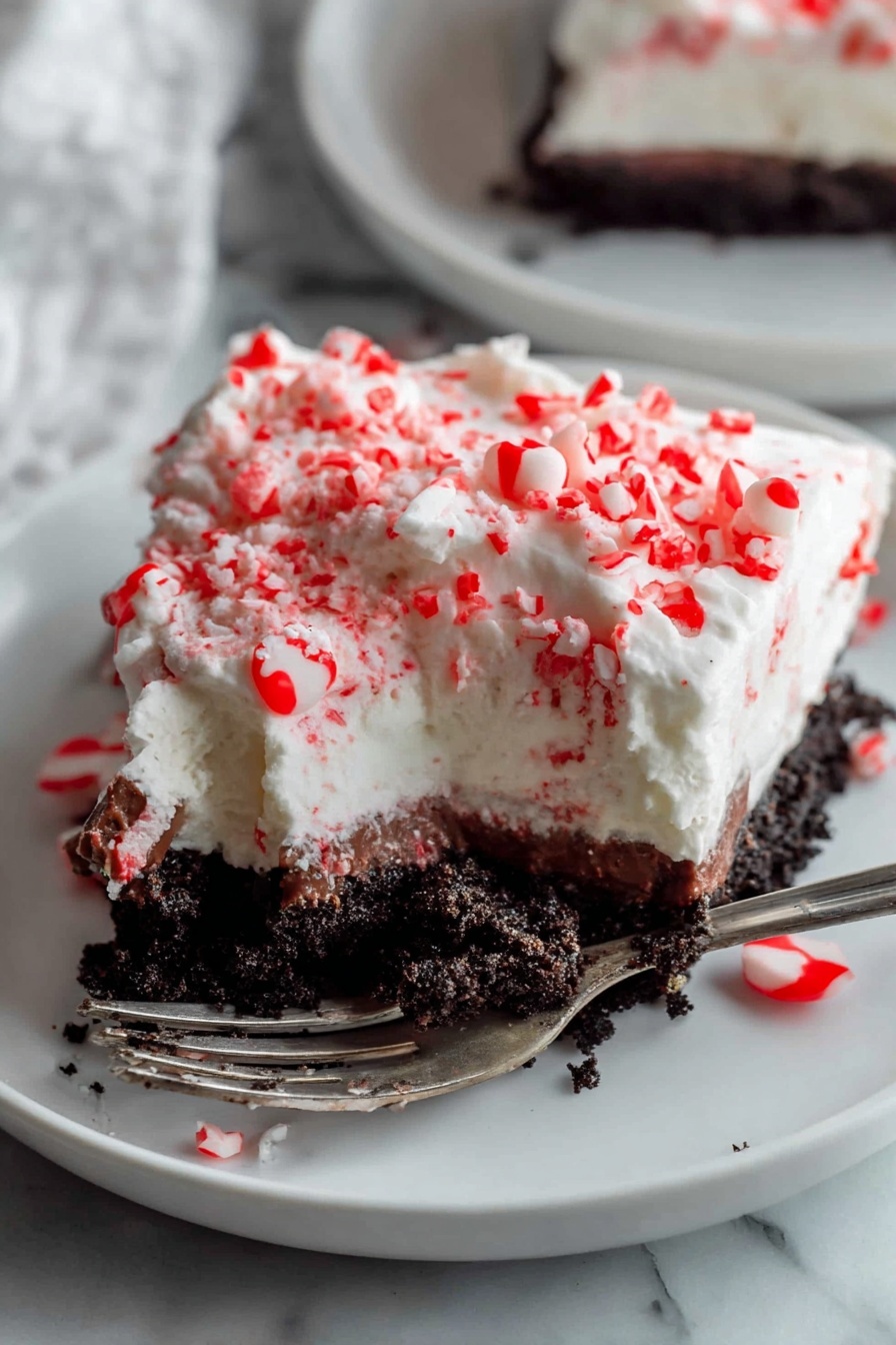 Candy Cane Dessert - Serving Suggestion