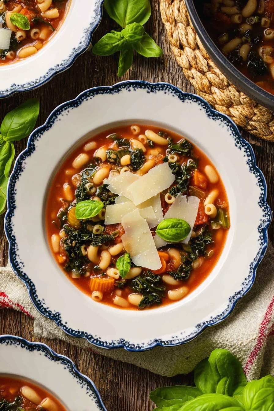 vegetarian minestrone - Serving Suggestion